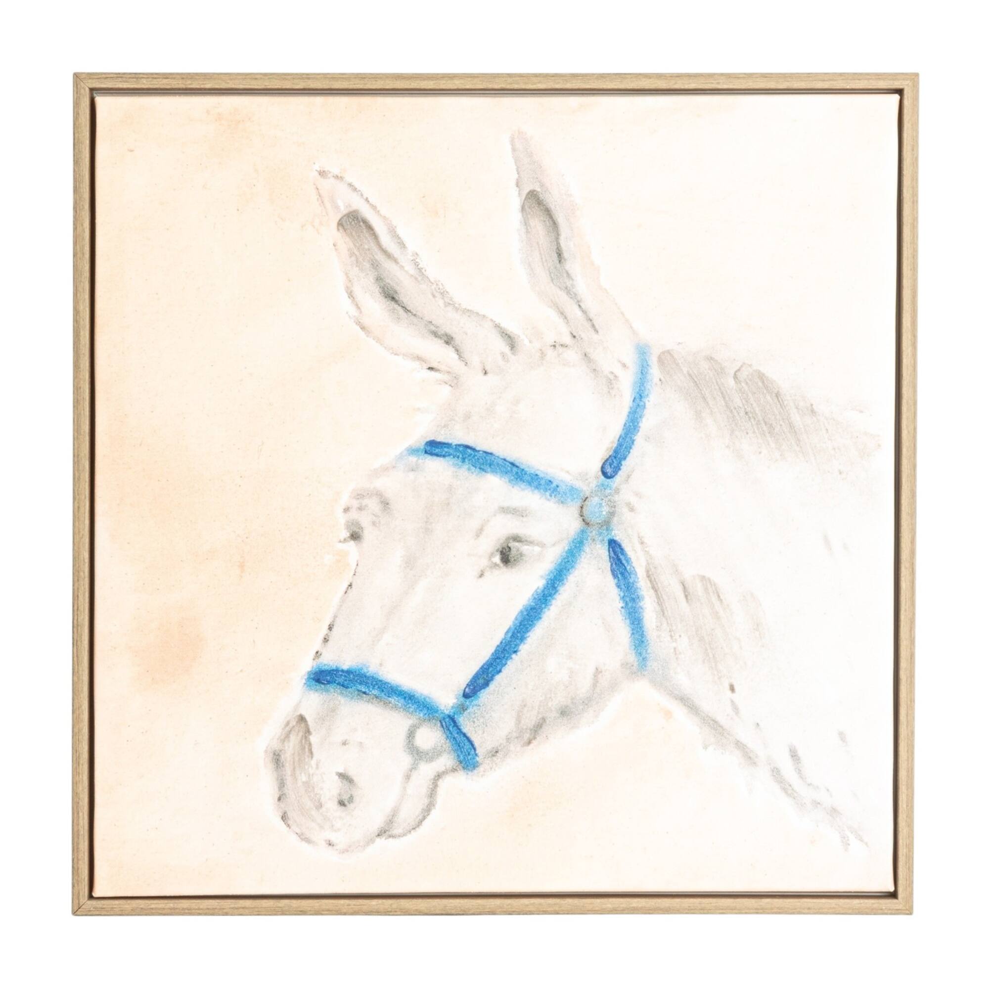 Hello Honey® 18" x 18" Donkey Wall Art